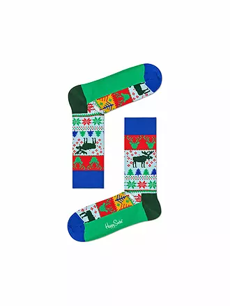 HAPPY SOCKS | Weihnachts-Socken Norweger bunt | 